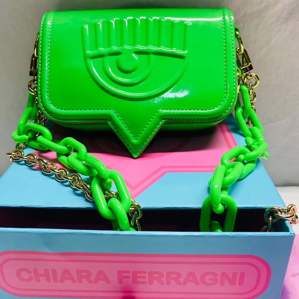 Chiara Ferragni Eyelike Crossbody Bag Green